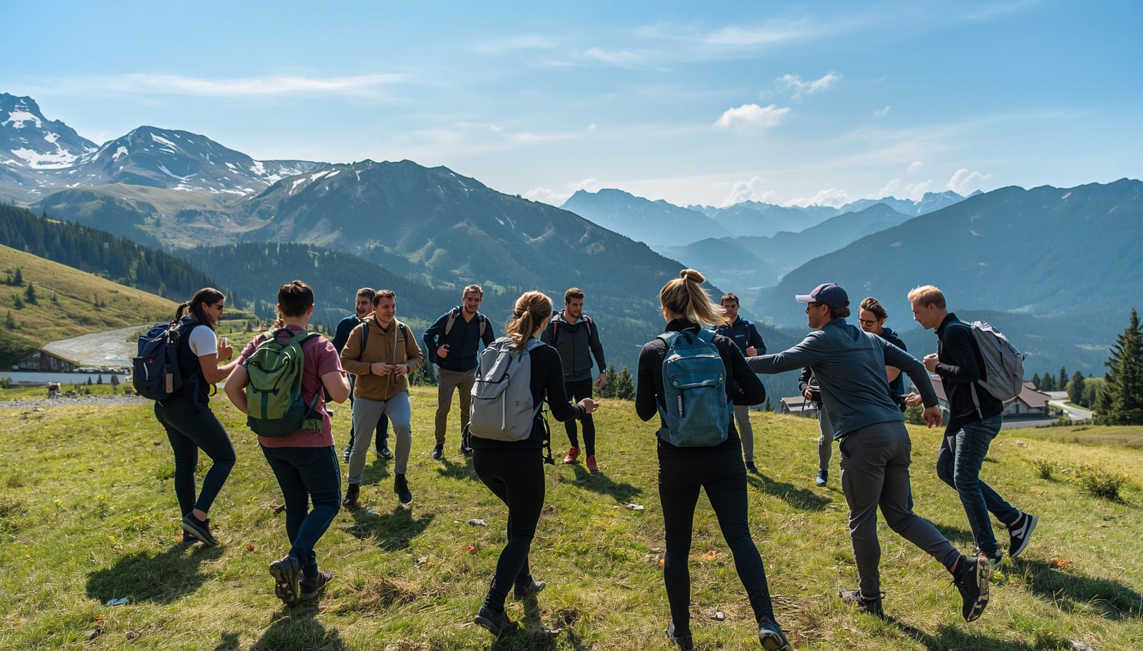 AJ Team Experience Outdoorformat in den Bergen